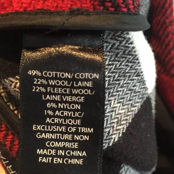 ❤️Sale 2/$40 Pink tartan red plaid wool circle skirt size 0 - Picture 6 of 7